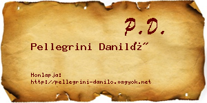 Pellegrini Daniló névjegykártya